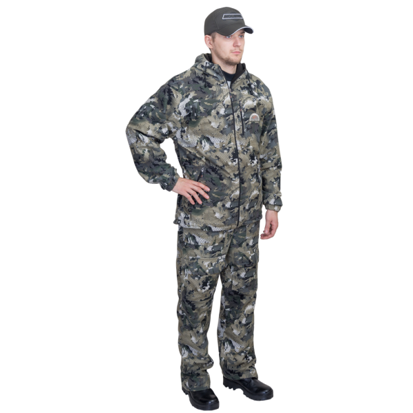 Демисезонный костюм Хольстер Скаут утепленный / мембранное трикотажное полотно / соты серые в Междуреченске