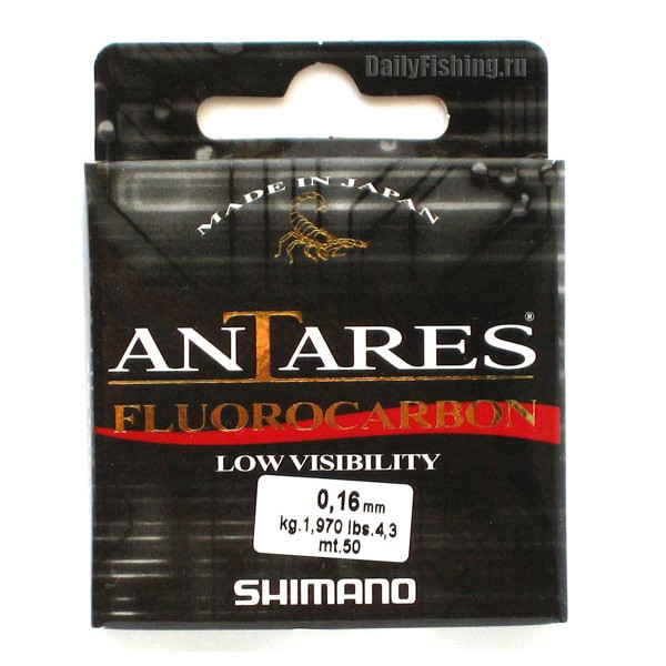 Леска зимняя Shimano Antares Fluorocarbon 30 м. 0,08 мм в Междуреченске